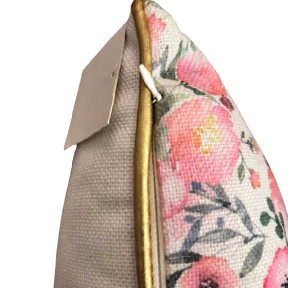 Home Decor 14"x18" Baby Girl Nursery Gold Unicorn Reversible Throw Pillow NWT - Picture 3 of 3